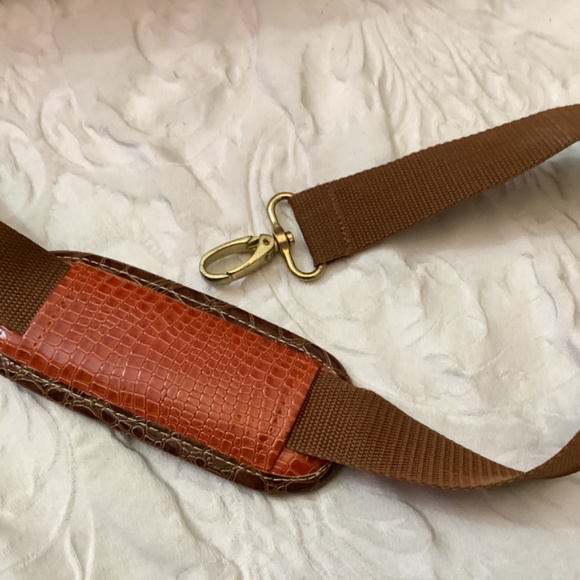 EUC Samantha Brown orange travel satchel carryon crossbody bag - Picture 9 of 14